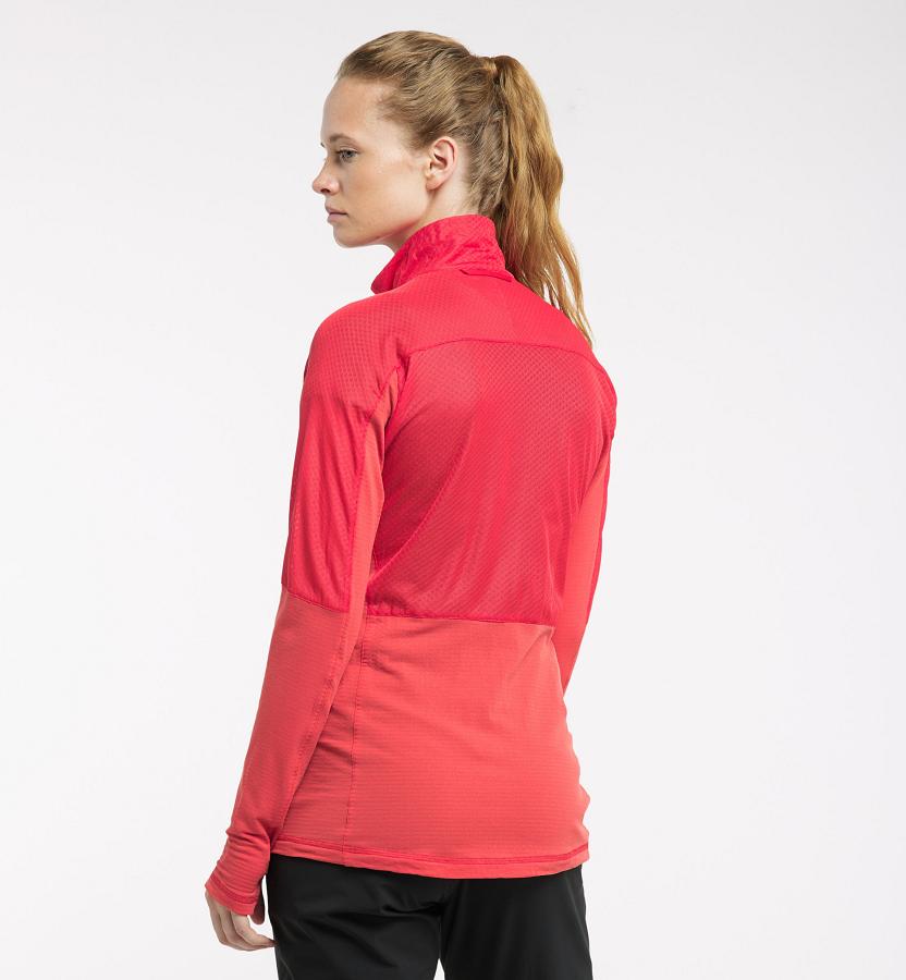 Haglöfs Womens Sirro Mid Layer Red New Zealand 79642MDXZ